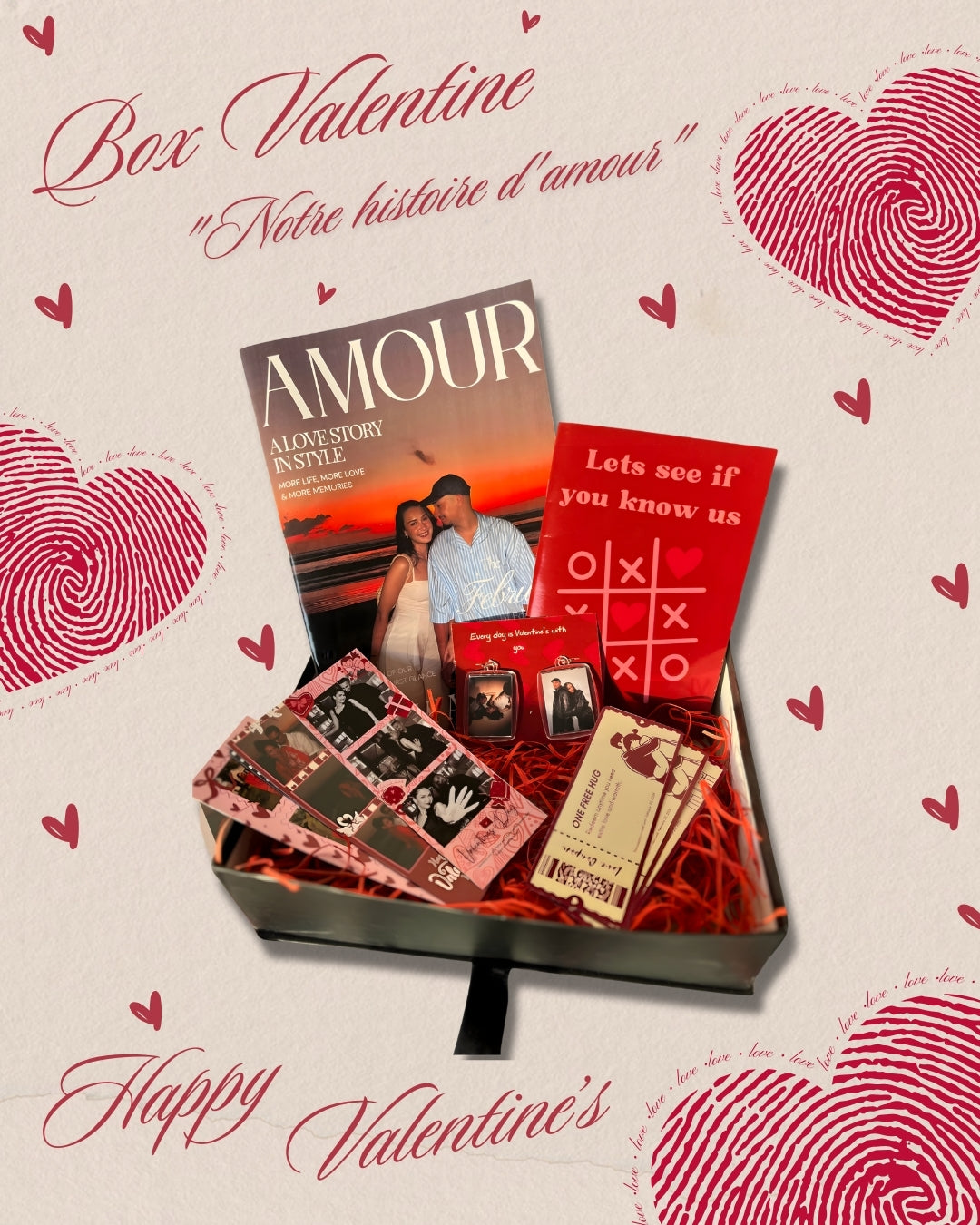 Box Valentine "NOTRE HISTOIRE D'AMOUR"