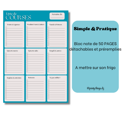 Pack MA SEMAINE ORGANISÉE