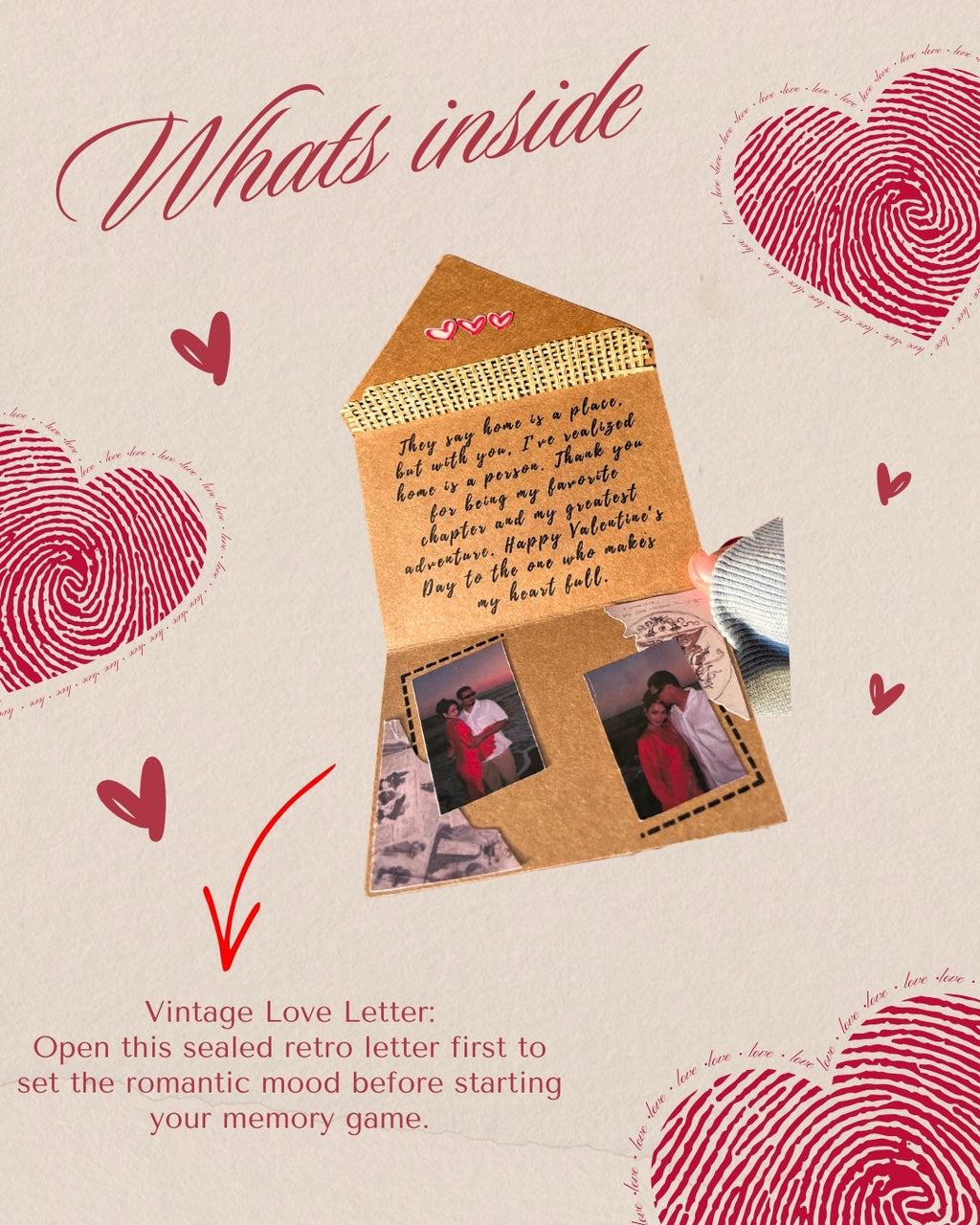 Box Valentine "NOTRE HISTOIRE D'AMOUR"