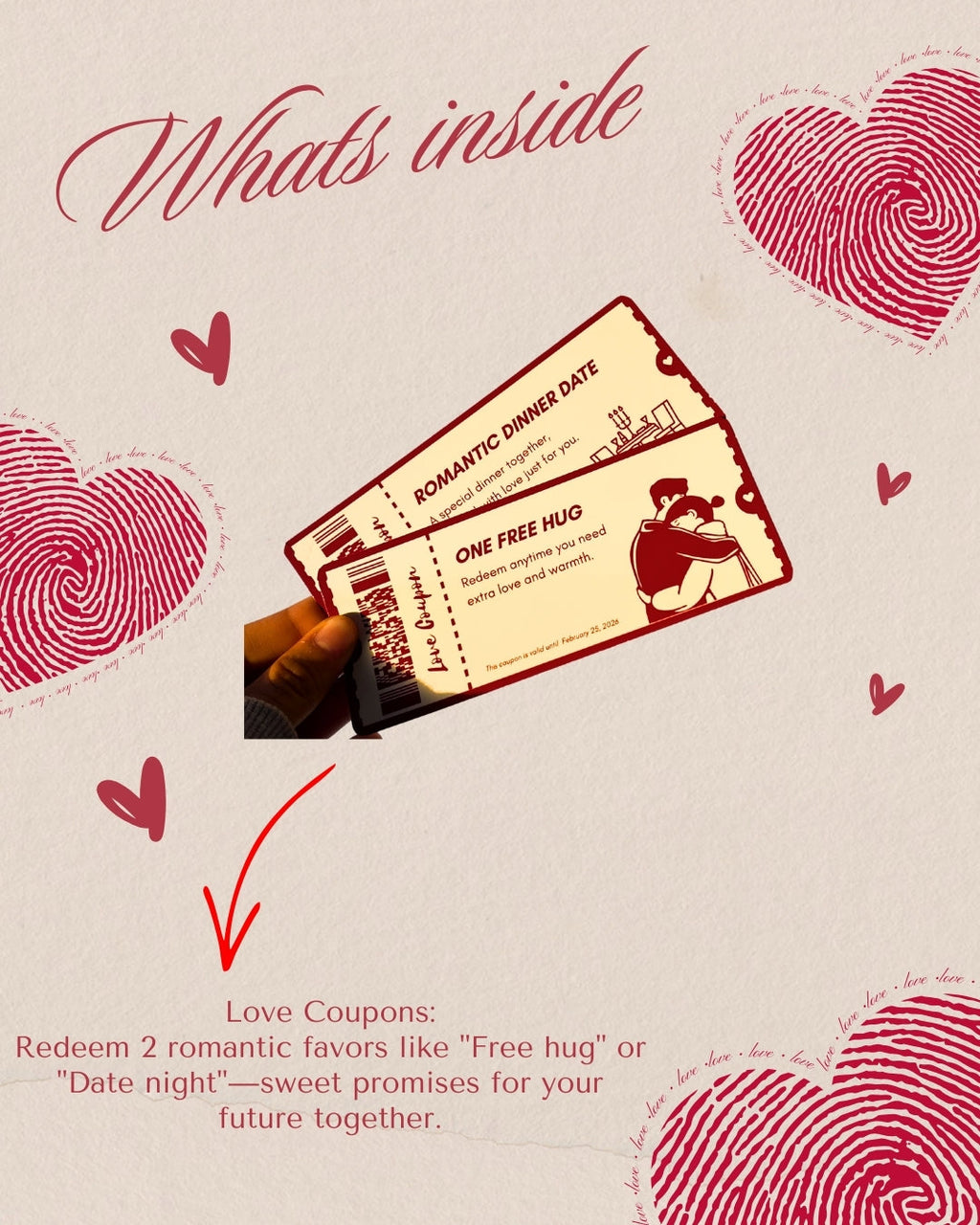 Box Valentine "NOTRE HISTOIRE D'AMOUR"
