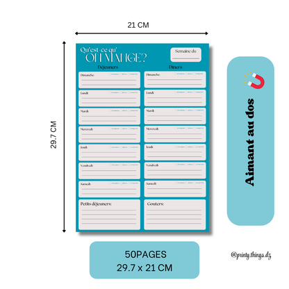 Pack MA SEMAINE ORGANISÉE