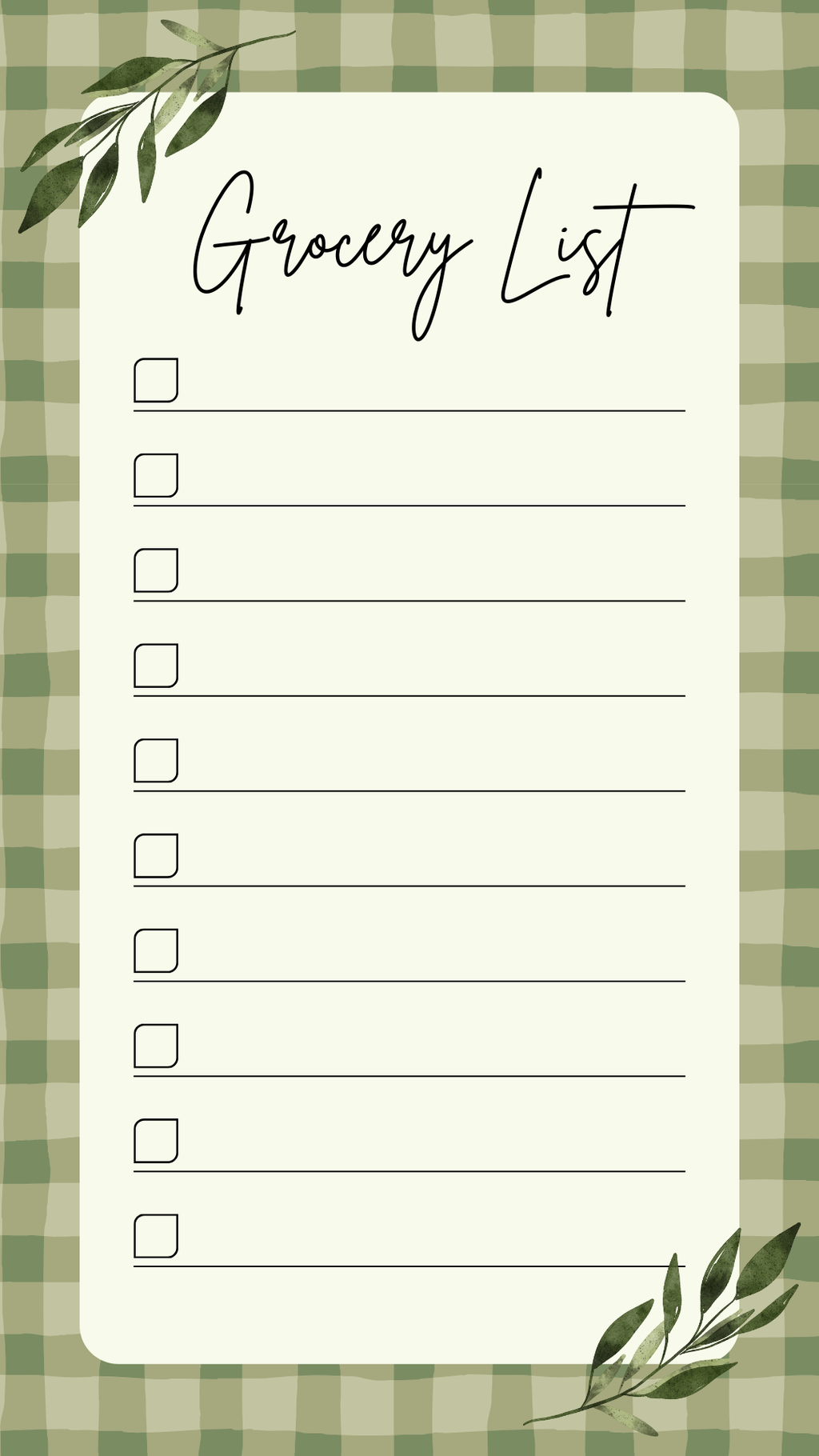Meal Planner Magnétique