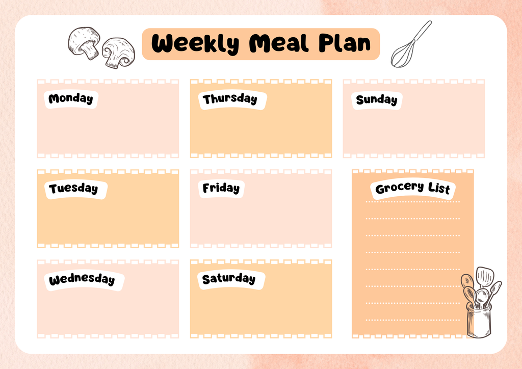 Meal Planner Magnétique